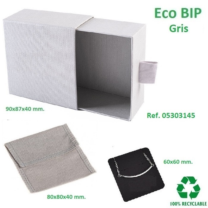 Caja Eco BIP multiuso Plus 90x87x40 mm. (bolsa solapa y c.ptes.)